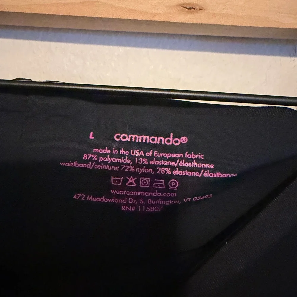 Commando Neoprene leggings black Large high rise minimalist control casual - Picture 3 of 3